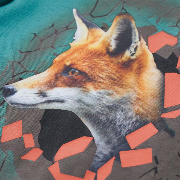 T-shirt med långa ärmar för barn aquagrön 92