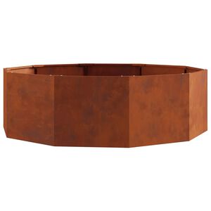 vidaXL Planteringsk&auml;rl Rostig 120 x 120 x 35 cm V&auml;derbest&auml;ndig st&aring;l