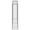 vidaXL Gabioner b&aring;gformade 5 st 300x50x200/220 cm galvaniserat j&auml;rn