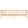 vidaXL Dagb&auml;dd utan madrass 90x190 cm massiv furu