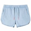Barnshorts mjuk denimbl&aring; 128
