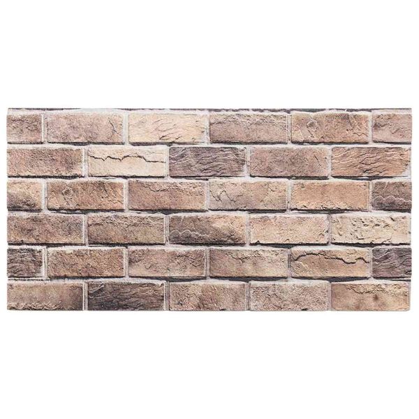 vidaXL V&auml;ggpaneler 3D 10 st brun 100x50 cm EPS