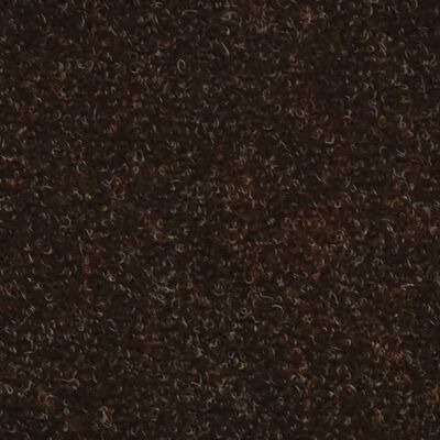 vidaXL Trappstegsmattor självhäftande 10 st brun 56x17x3 cm brodyr