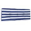vidaXL Palldyna bl&aring;&vit randig 120x40x12 cm tyg