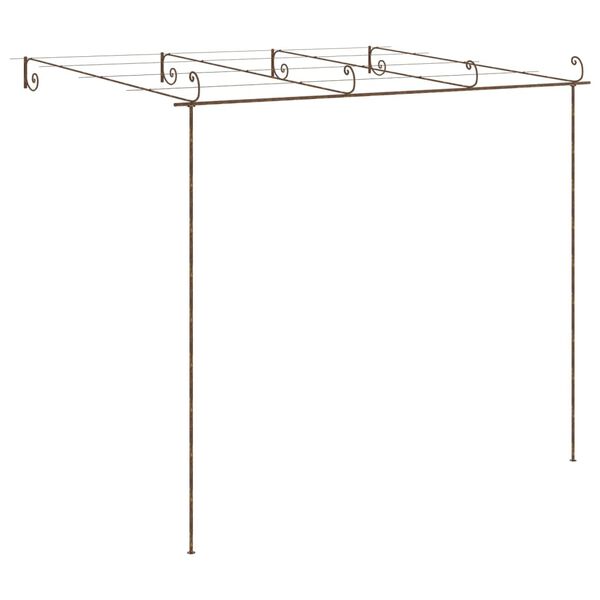 vidaXL Pergola antikbrun 4x3x2,5 m j&auml;rn