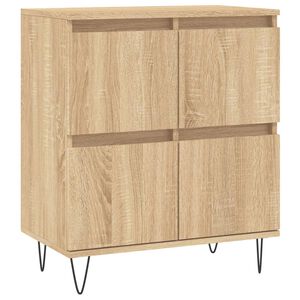 vidaXL Byr&aring; sonoma-ek 60x35x70 cm konstruerat tr&auml;