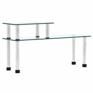 vidaXL K&ouml;kshylla transparent 45x16x26 cm h&auml;rdat glas