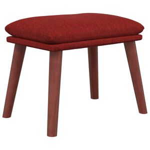 vidaXL Fotpall vinr&ouml;d 45x29,5x35 cm tyg