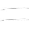 vidaXL Tarpaulinbracket f&ouml;r sl&auml;p 2 Silver 102-155 cm Aluminium