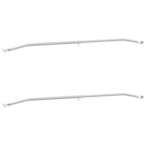 vidaXL Tarpaulinbracket f&ouml;r sl&auml;p 2 Silver 102-155 cm Aluminium
