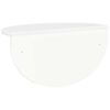 vidaXL V&auml;gg hylla H&ouml;gblanka vita 48 x 24 x 24 cm Konstruerat tr&auml;