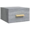 vidaXL Väggmonterade sängbord 2 st grå sonoma 35x35x20 cm