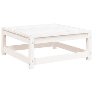 vidaXL Tr&auml;dg&aring;rdspall vit 70x70x30 cm massiv furu