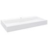 vidaXL Handfat 100x46x11 cm mineralgjuten vit