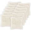 vidaXL Kudde med kudde HEERLEN 12 st Vit PV Fleece
