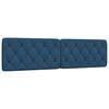vidaXL Headboard Cushion Blue 200 cm Fabric