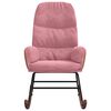vidaXL Gungstol rosa sammet