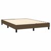 vidaXL Boxspring-s&auml;ngram m&ouml;rkbrun 140x190 cm tyg