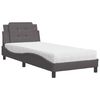 vidaXL Bed Frame without Mattress "Zadar" Black 137x190 cm Velvet