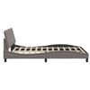vidaXL Bed Frame without Mattress "Hanko" Taupe 120x200 cm Fabric