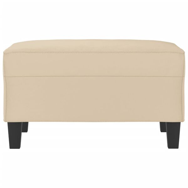 vidaXL Fotpall Gr&auml;ddvit 70x55x41 cm mikrofiber tyg