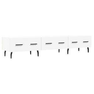 vidaXL Tv-b&auml;nk vit 150x36x30 cm konstruerat tr&auml;