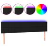 vidaXL S&auml;nggavel LED svart 160x5x78/88 cm tyg