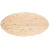 vidaXL Bordsskiva 110x55x2,5 cm oval massiv furu