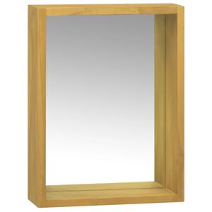 vidaXL Spegelsk&aring;p 30x10x40 cm massiv teak
