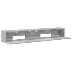 vidaXL Studio skrivbord Betonggr&aring; 152 x 36 x 19,5 cm Konstruerat tr&auml;