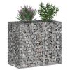 vidaXL Gabion upph&ouml;jd s&auml;ng Silver 90 x 50 x 80 cm Galvaniserat St&aring;l