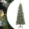 vidaXL Konstgjord julgran Gr&ouml;n 240 cm PVC, plast och st&aring;l