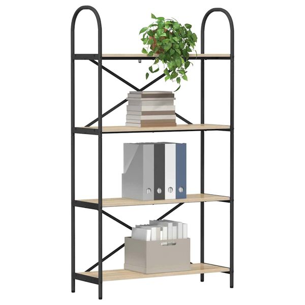 vidaXL Hyllsystem Sonoma-ek 80 x 30 x 146 cm Konstruerat tr&auml;