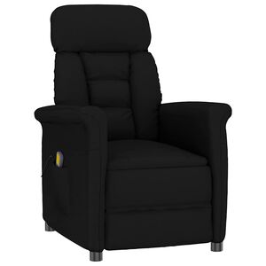 vidaXL Massagef&aring;t&ouml;lj Svart 96.5 x 70.5 x 95 cm Mikrofiber