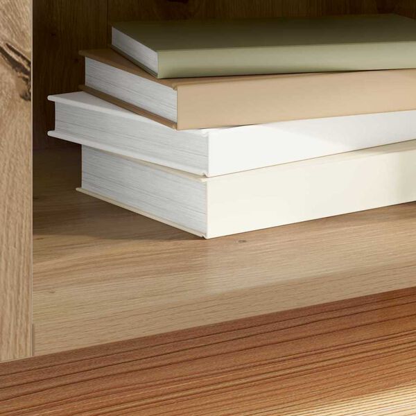 vidaXL Skivsk&aring;p Artisan Ek 121 x 38 x 48 cm Konstruerat tr&auml;