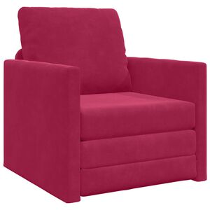 vidaXL Soffs&auml;ng Vinr&ouml;d 74 x 77 x 81 cm Sammet