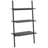 vidaXL Hylla 3 hyllplan svart 64x34x116 cm