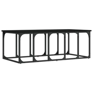 vidaXL Soffbord svart 100x50x35,5 cm konstruerat tr&auml;