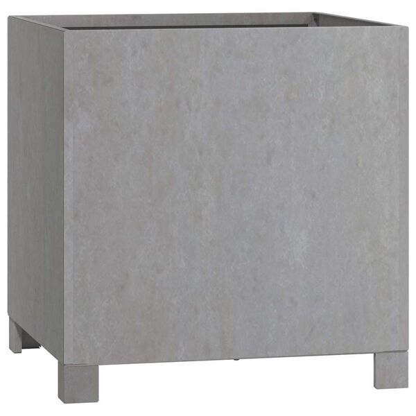 vidaXL Odlingsl&aring;da med ben rostf&auml;rgad 40x40x40 cm rosttr&ouml;gt st&aring;l