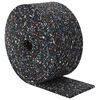 vidaXL Gummigranulatmatta Svart 1000 x 10 x 0,3 cm Gummi