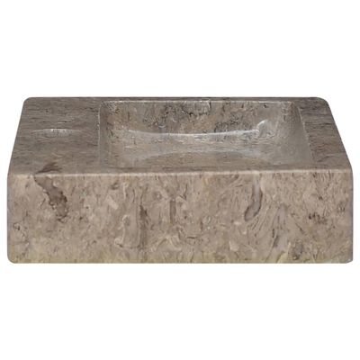vidaXL Väggmonterat handfat grå 38x24x6,5 cm marmor