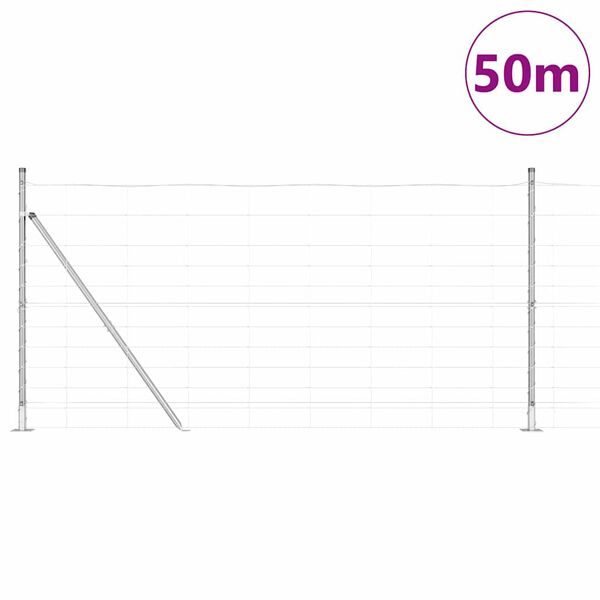 vidaXL St&auml;ngselstolpe Galvaniserad 50 x 1,2 m St&aring;l