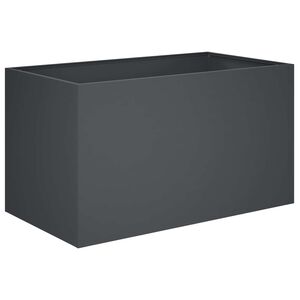 vidaXL Tr&auml;dg&aring;rdsplanterare Antracit 80 x 50 x 50 cm Kallvalsat st&aring;l