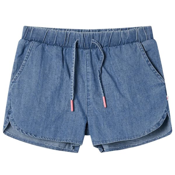 Barnshorts denimblå 128