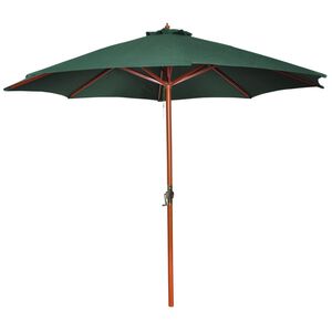 vidaXL Parasoll gr&ouml;n 258 cm