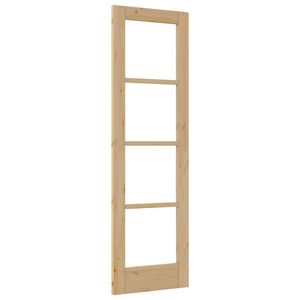 vidaXL Inredningsd&ouml;rr ORKDAL Brun 61 x 198,5 cm