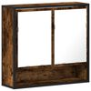 vidaXL Spegelsk&aring;p f&ouml;r badrum r&ouml;kf&auml;rga ek 65x20x60 cm konstruerat tr&auml;