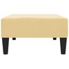 vidaXL Fotpall gräddvit 78x56x32 cm sammet
