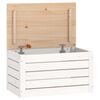 vidaXL F&ouml;rvaringsl&aring;da vit 59,5x36,5x33 cm massiv furu