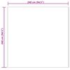 vidaXL Fusk Skinnmatta Tafalla Rosa 240 x 240 cm Polyester